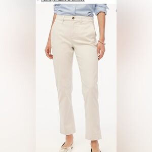 J. Crew Factory Women's Straight Leg Pants in Cream